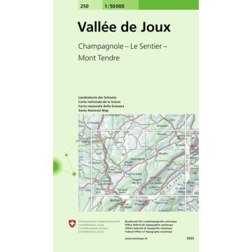 250 Vallée de Joux 1:50 000 / Swisstopo