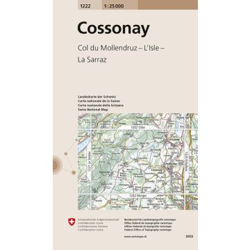 1222 Cossonay 1:25 000 / Swisstopo