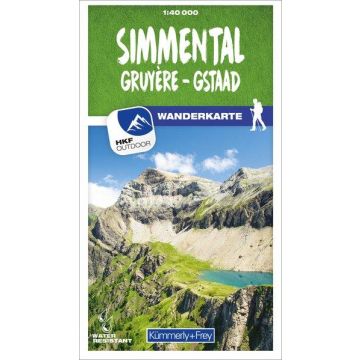 Carte pédestre 29 Simmental Gruyère Gstaad 1:40 000 / Kümmerly + Frey