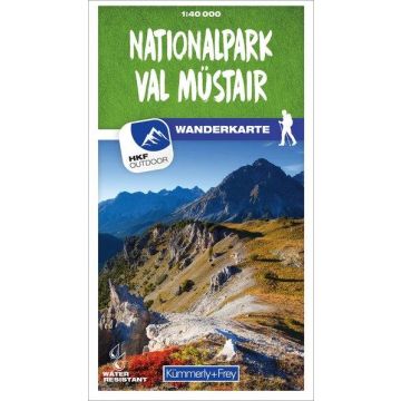 Carte pédestre 37 Nationalpark Val Müstair 1:40 000 / Kümmerly + Frey