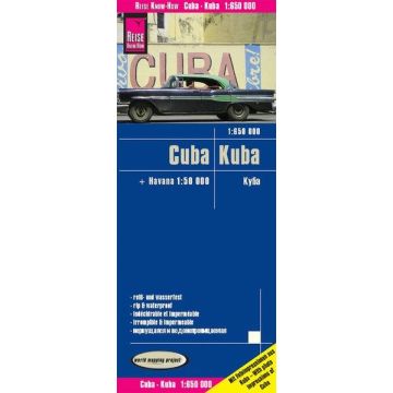 Strassenkarte Cuba 1:650 000 mit Havana 1:50 000 / Reise Know-How