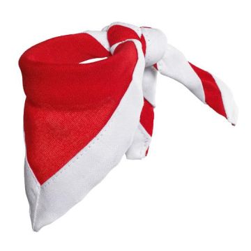 Halstuch MINI rot Rand weiss