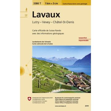 3380 T Lavaux Carte d'excursions 1:33 000 
