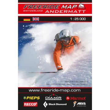 Freeridekarte Freeride Map Andermatt