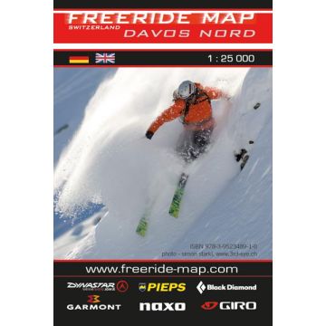 Freeridekarte Freeride Map Davos Nord
