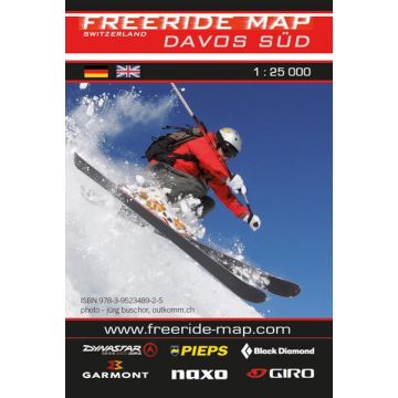 Freeridekarte Freeride Map Davos Süd