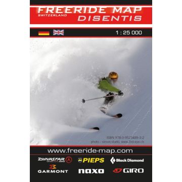 Freeridekarte Freeride Map Disentis