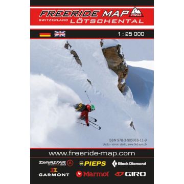 Freeridekarte Freeride Map Lötschental