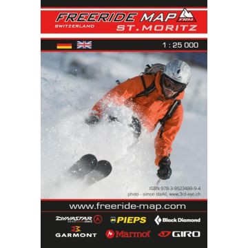 Freeridekarte Freeride Map St. Moritz