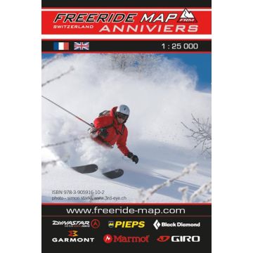 Freeridekarte Freeride Map Val d'Anniviers