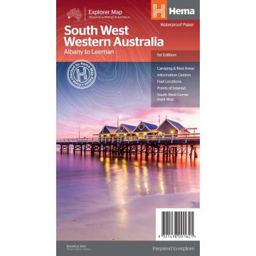 Carte routière South West Western Australia 1:750 000 / Hema