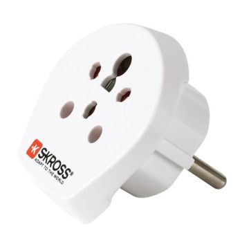 SKROSS Country-Adapter India-Israel-Denmark to Europe
