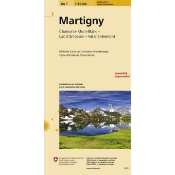 282 T Martigny Wanderkarte 1:50 000  