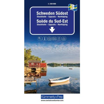 Carte routière Suède 3 Suède du Sud Est 1:250 000 / Kümmerly & Frey