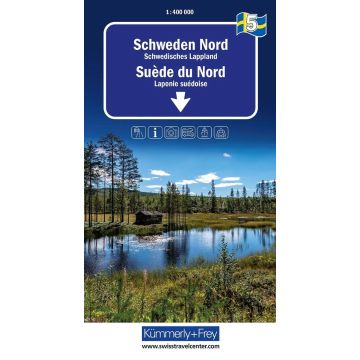 Strassenkarte Schweden 5 Nord-Schweden (Süd) 1:400 000 / Kümmerly & Frey