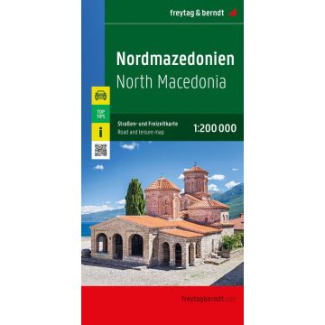 Strassenkarte Nordmazedonien 1:200 000 / Freytag & Berndt