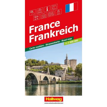Carte routière France 1:1 Mio. / Hallwag