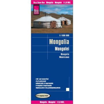 Strassenkarte Mongolei 1:1 600 000 / Reise Know-How