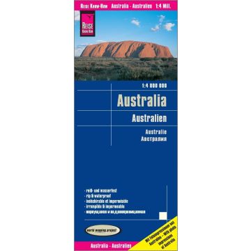 Carte routière Australie 1:4 000 000 / Reise Know-How