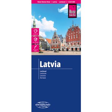 Carte routière Lettonie 1:325 000 / Reise Know-How