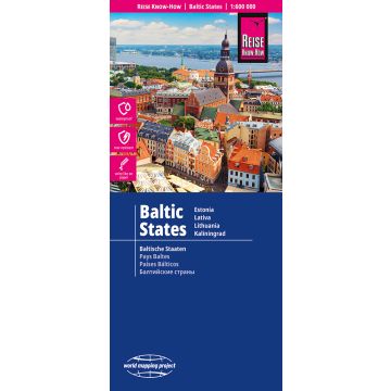 Carte routière Pays Baltes 1:600 000 / Reise Know-How