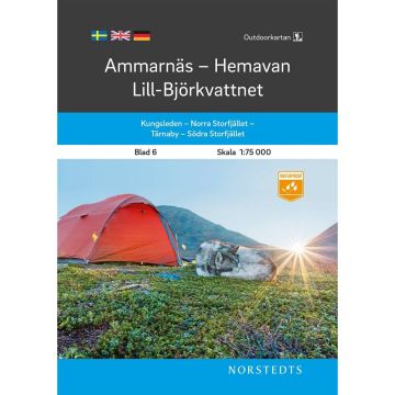 Outdoorkartan 6 Ammarnäs Hemavan 1:75 000 / Norstedts