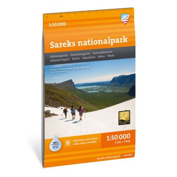Wanderkarte Sareks nationalpark 1:50 000 / Calazo