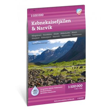 Carte de randonnée Kebnekaisefjällen & Narvik 1:100 000 / Calazo 