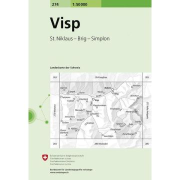 274 Visp 1:50 000 / Swisstopo