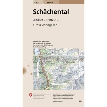 1192 Schächental 1:25 000 / Swisstopo