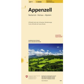 227 T Appenzell Carte d'excursions 1:50 000