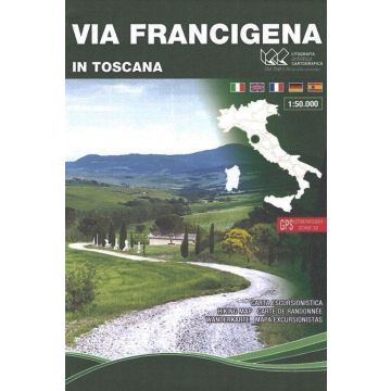 Carte de randonnée Via Francigena in Toscana 1:50 000 / LAC