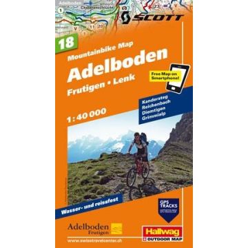Mountainbike Map 18 Adelboden 1:50 000 / Hallwag
