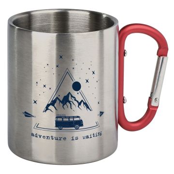 Fernweh Karabiner Becher - Adventure is waiting / Moses