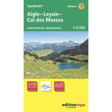 Carte de randonnée Aigle Leysin Col de Mosses 1:25 000 / Edition MPA