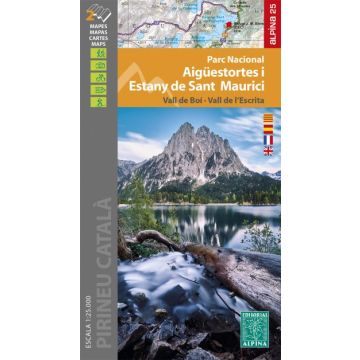 Carte de randonnée Parc Nacional Aiguestortes i Estany de Sant Maurici 1:25 000 / Alpina