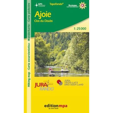 Carte de randonnée Ajoie Clos du Doubs 1:25 000 / Edition MPA