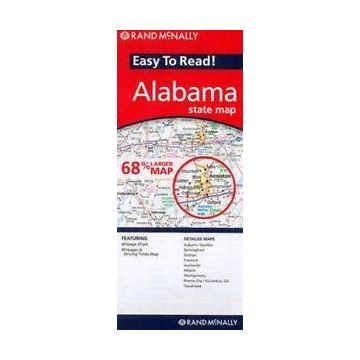 Strassenkarte Alabama State Map / Rand McNally