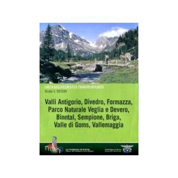 Carte de randonnée Valli Antigorio Divedro Formazza 1: 50 000 / CAI