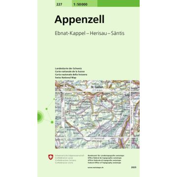 227 Appenzell 1:50 000 / Swisstopo