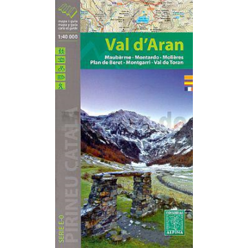Carte de randonnée Val d'Aran 1:40 000 / Alpina 