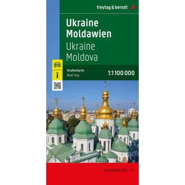 Carte routière Ukraine Moldavie 1:1 100 000 / Freytag & Berndt