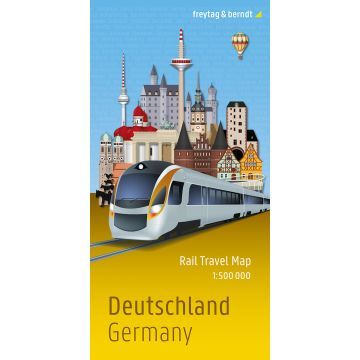 Deutschland Rail Travel Map 1:500 000 / Freytag & Berndt