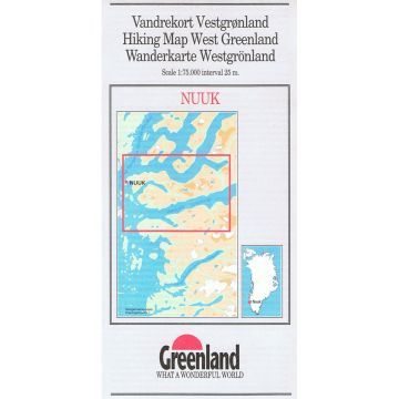 Wanderkarte Grönland 11 Nuuk 1:75 000 / Harvey Maps