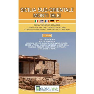 Carte routière Sicilia sud-orientale Monti Iblei 1:120 000 / LAC