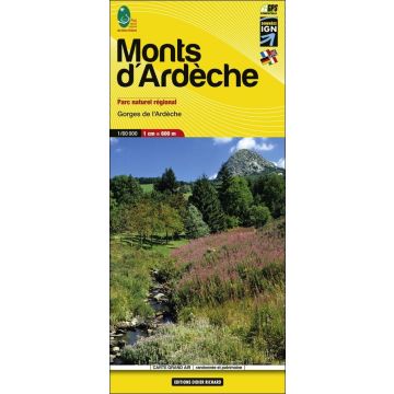 Wanderkarte Monts d'Ardèche 1:60 000 / Libris Nr. 11