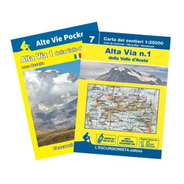 Wanderkarte Alta Via 1 della Valle d'Aosta 1:25 000 / L'Escursionista