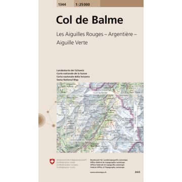 1344 Col de Balme 1:25 000 / Swisstopo