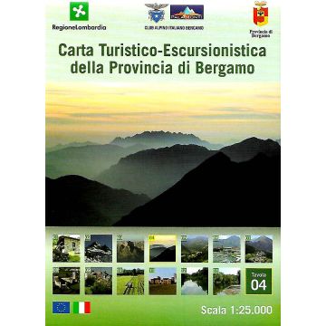 Carte de randonnée Provincia di Bergamo Nr. 4 1:25 000 / Ingenia