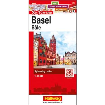 Plan de ville Bâle 3in1 City Map 1:16 000 / Hallwag